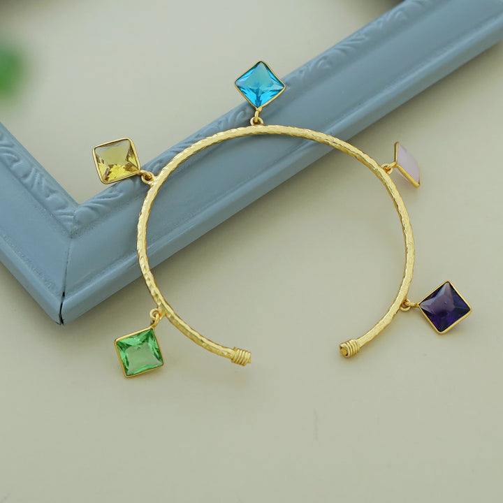 Ariadne Charm Textured Bracelet