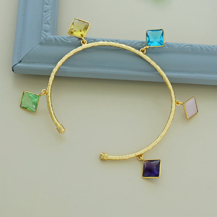 Ariadne Charm Textured Bracelet