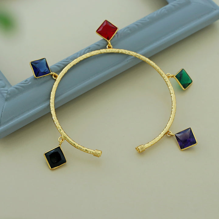 Ariadne Charm Textured Bracelet