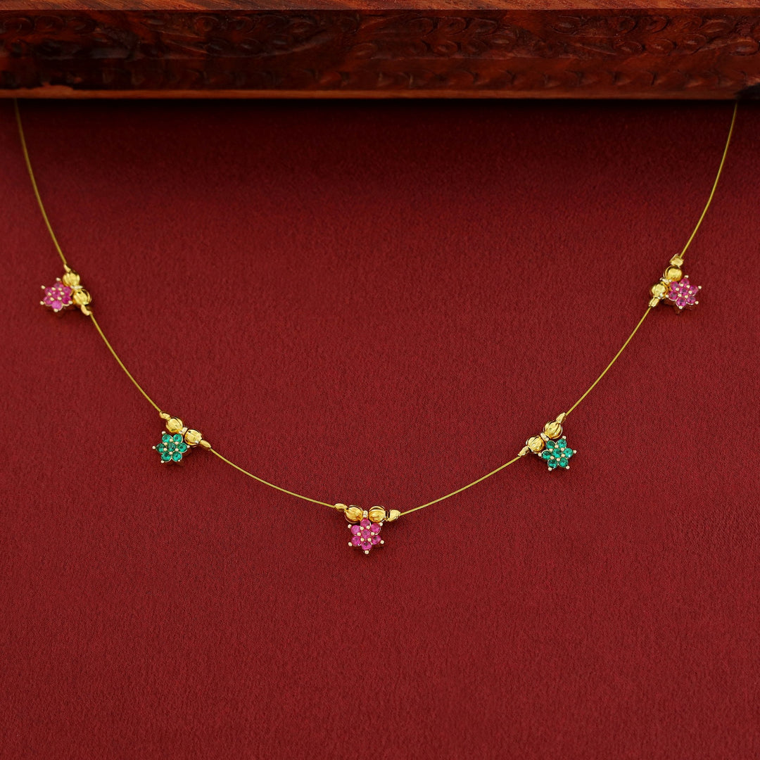 Avishka Floral Golden String Neckpiece