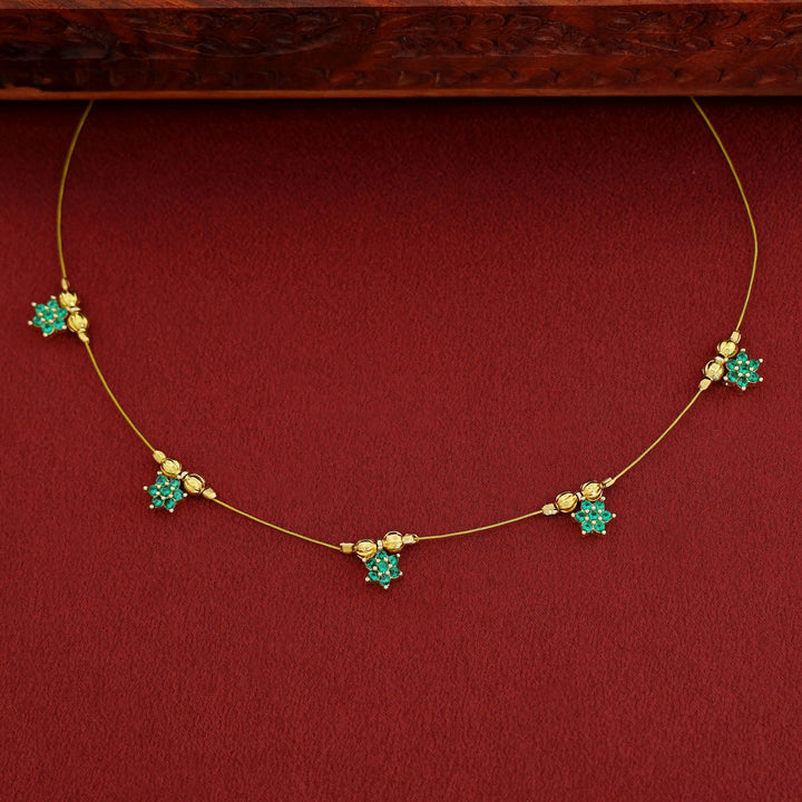 Avishka Floral Golden String Neckpiece