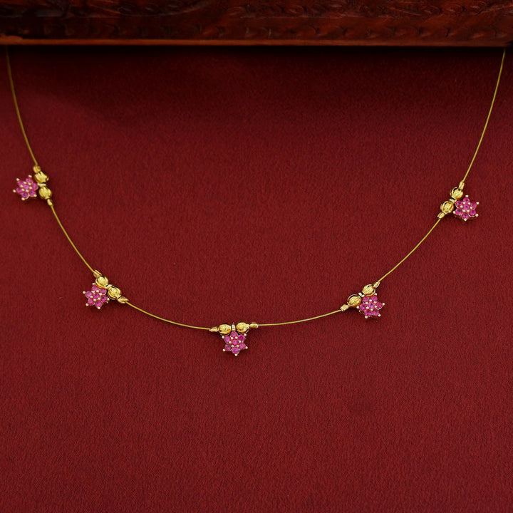 Avishka Floral Golden String Neckpiece