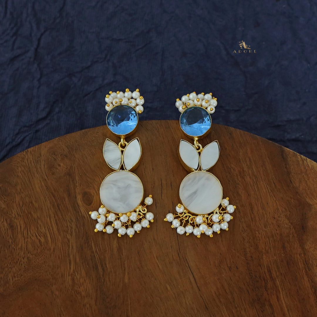 Bunny MOP Pearl Cluster Earring