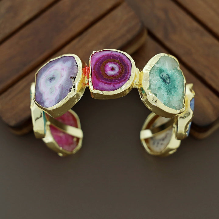 Chaitali Golden Agate Bangle