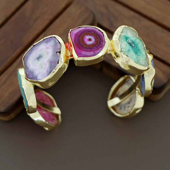Chaitali Golden Agate Bangle