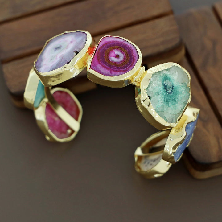 Chaitali Golden Agate Bangle