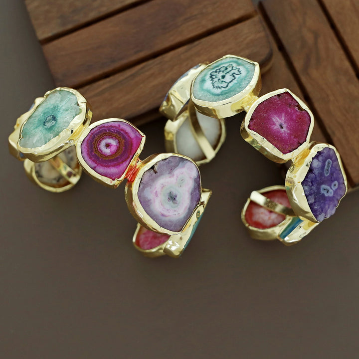 Chaitali Golden Agate Bangle