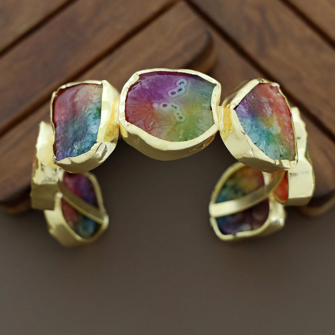 Chaitali Golden Agate Bangle