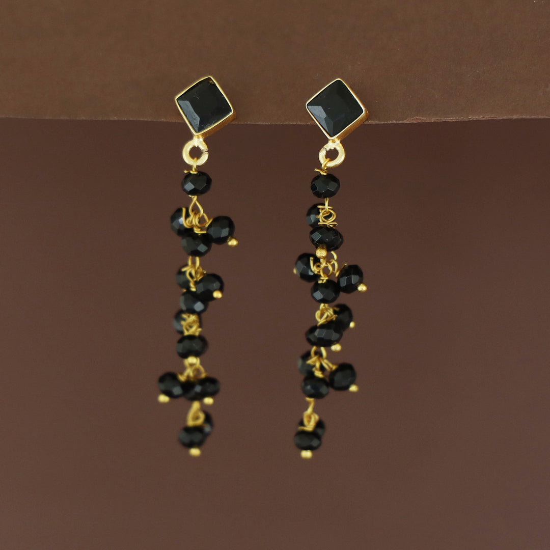 Hanita Diamond Glossy Bunch Beaded Earring