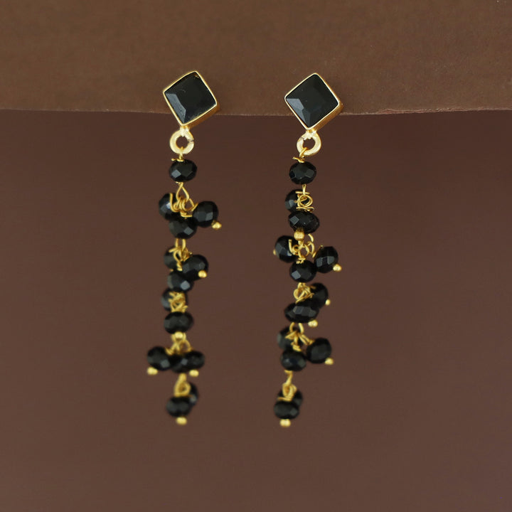 Hanita Diamond Glossy Bunch Beaded Earring