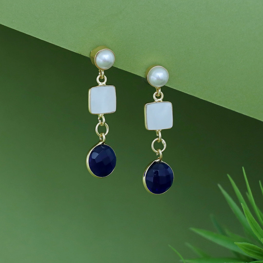 Renosa MOP + Glossy Pearl Earring