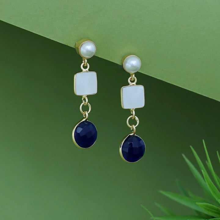 Renosa MOP + Glossy Pearl Earring