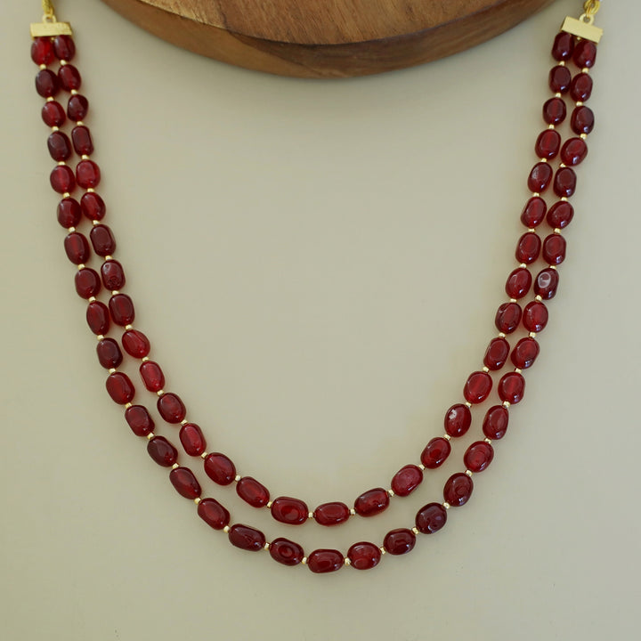 2 Layer Onyx Savakshi Neckpiece