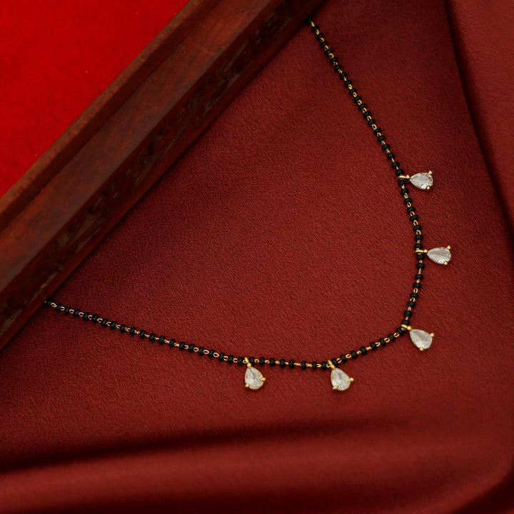 Kamini 5 Drop Stone Short Mangalsutra