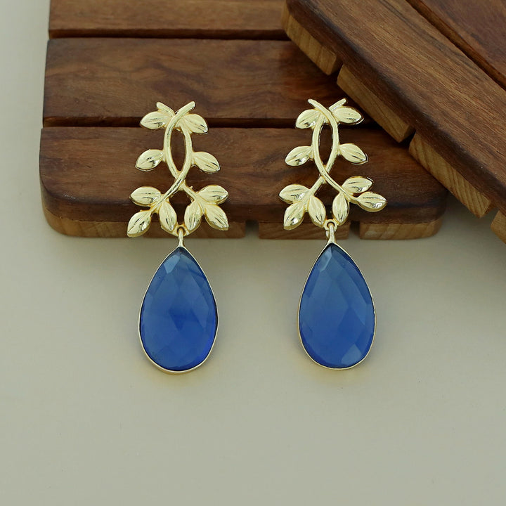 Alyssa Flower Leaf Earrings