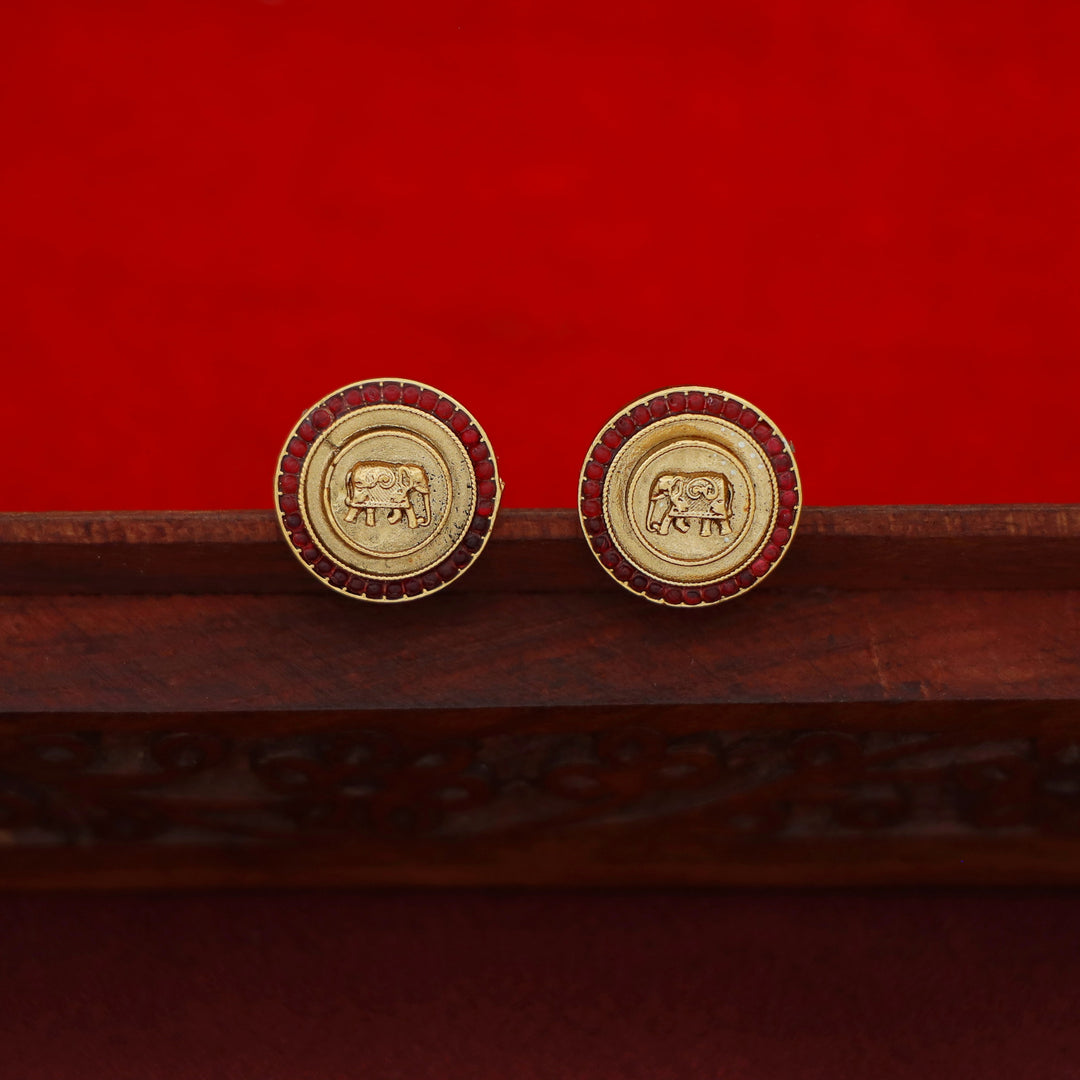 Yashaswini 5 Circle Airavat Short Neckpiece With Earring