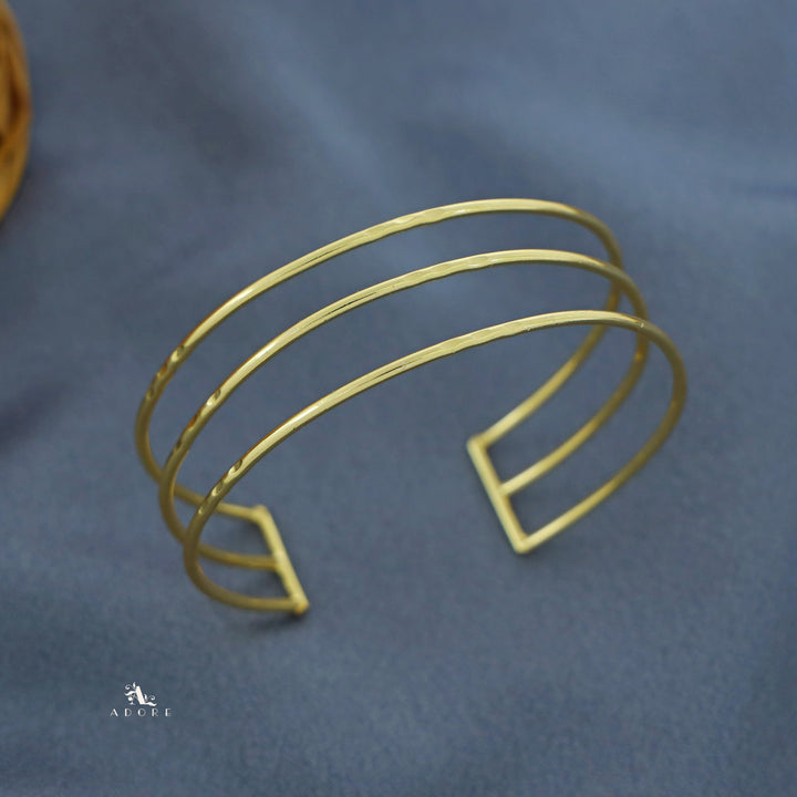 Merin Golden Simple 3 Layer Bangle