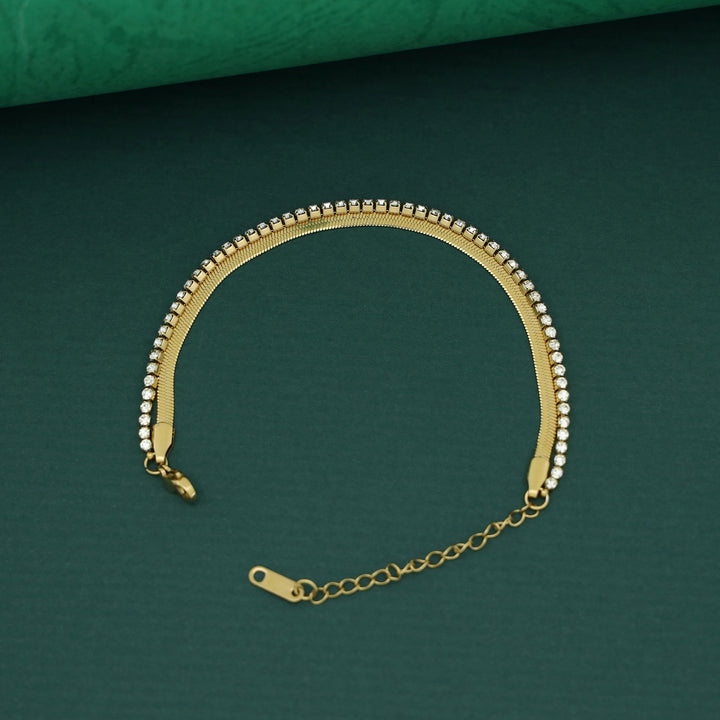 Florencia 2 Layer Chain + Stone Bracelet