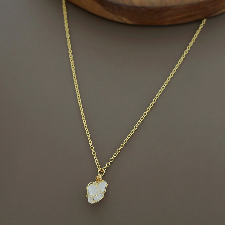 Nancy Golden Binded Raw Stone Neckpiece
