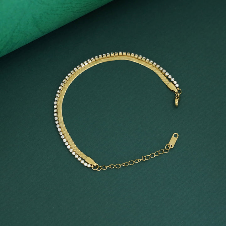 Florencia 2 Layer Chain + Stone Bracelet