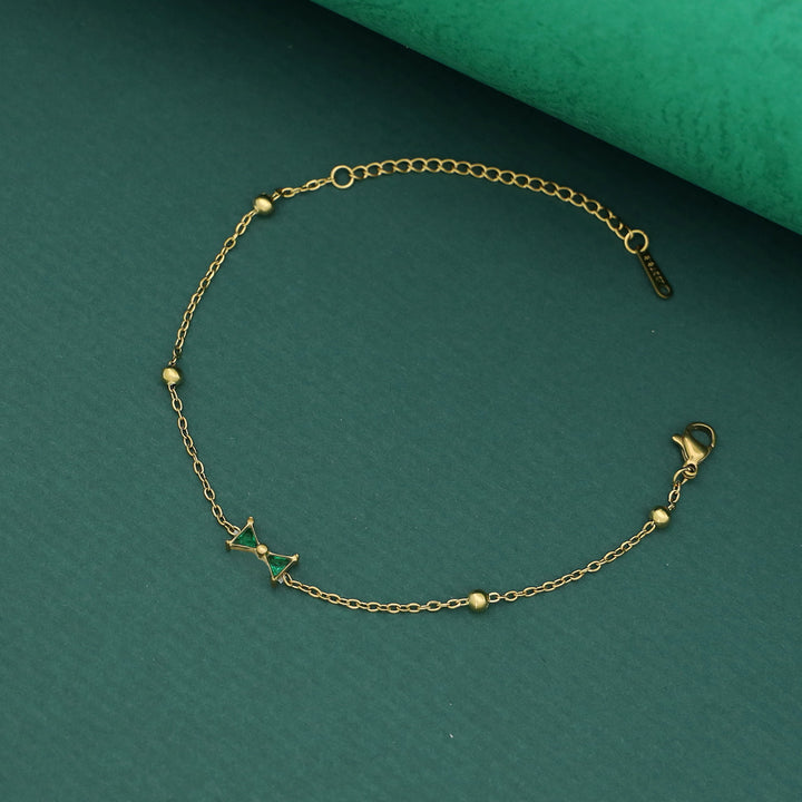 Yvette Bowtie + Golden Ball Bracelet