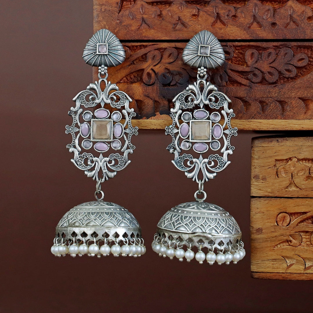 Hadiya Antique Pearl Jhumka