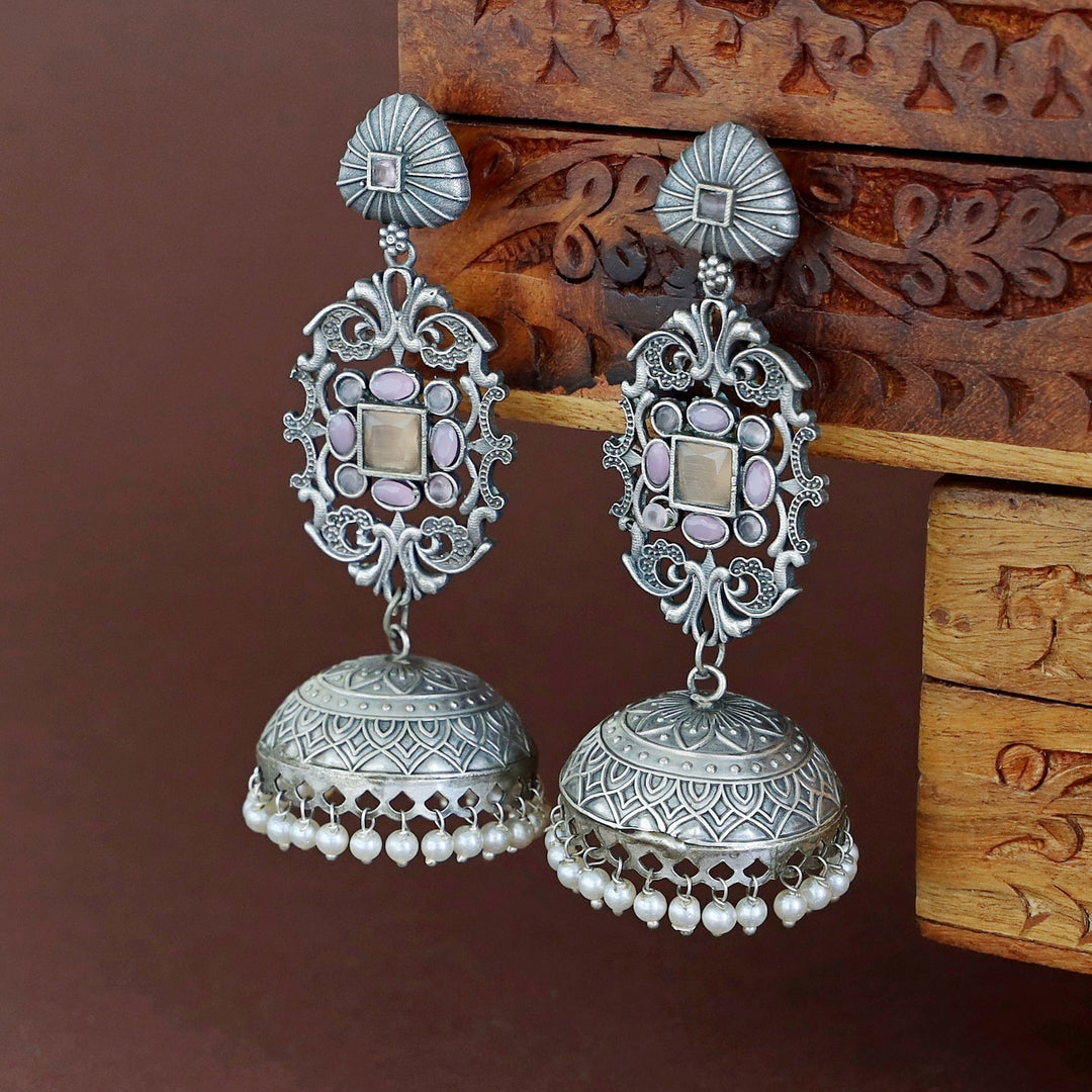Hadiya Antique Pearl Jhumka