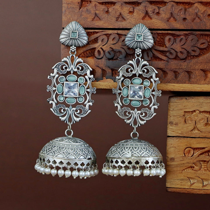 Hadiya Antique Pearl Jhumka