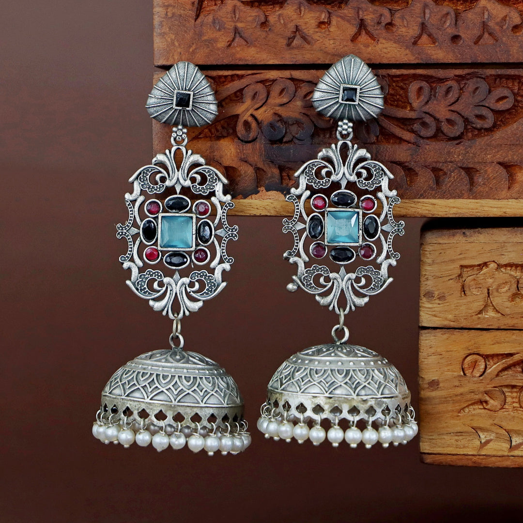 Hadiya Antique Pearl Jhumka