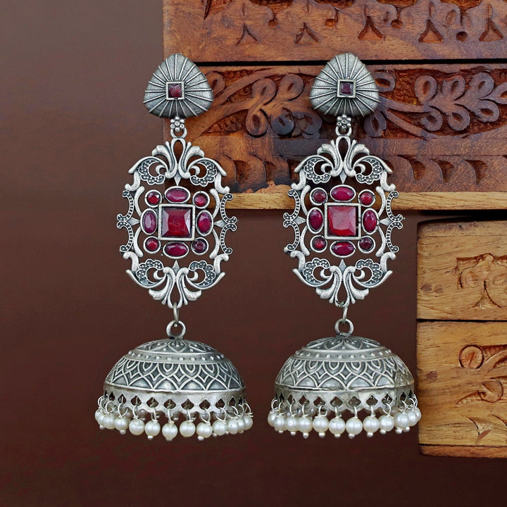 Hadiya Antique Pearl Jhumka