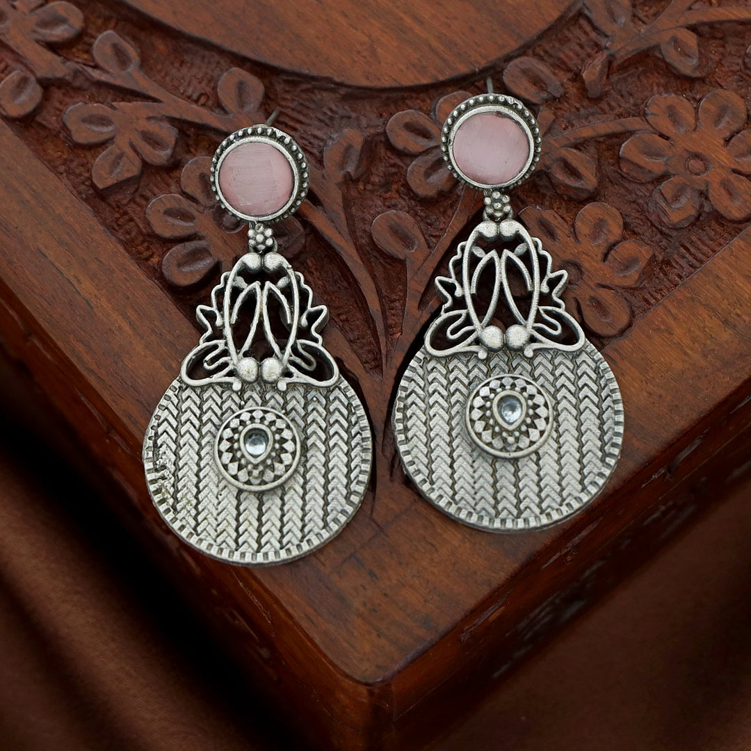 Zillah Glossy Antique Circle Earring