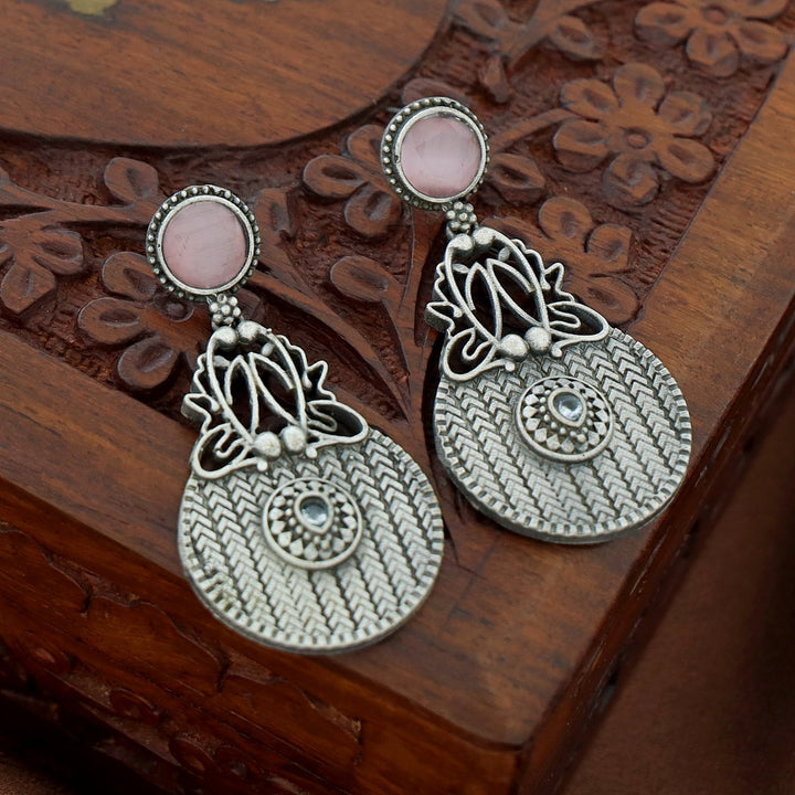 Zillah Glossy Antique Circle Earring