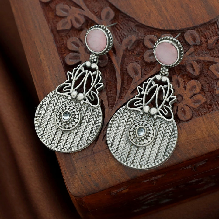 Zillah Glossy Antique Circle Earring