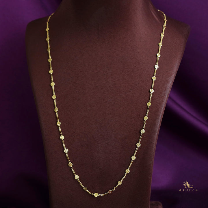 Fiora Golden Textured Long Neckpiece