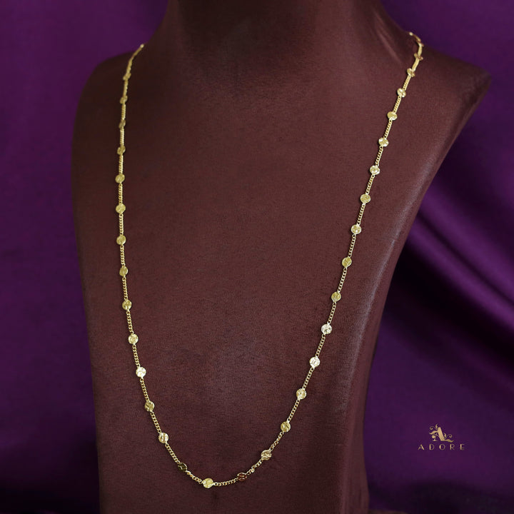 Fiora Golden Textured Long Neckpiece