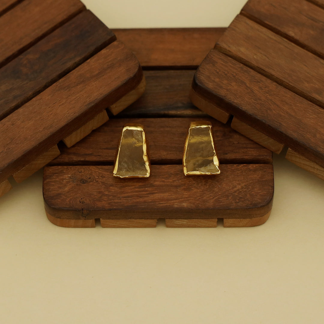 Harma Raindrop Raw Stone Neckpiece with Earring