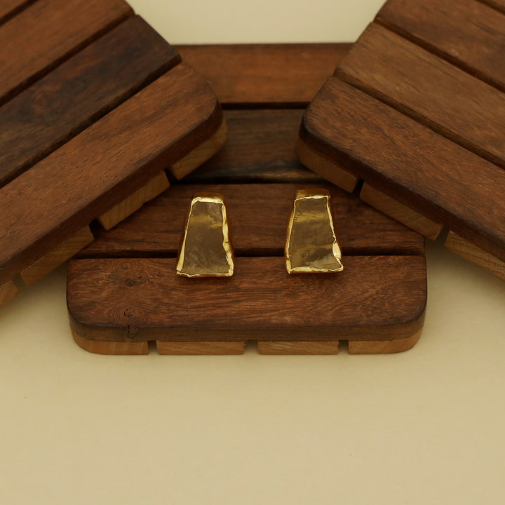 Harma Raindrop Raw Stone Neckpiece with Earring