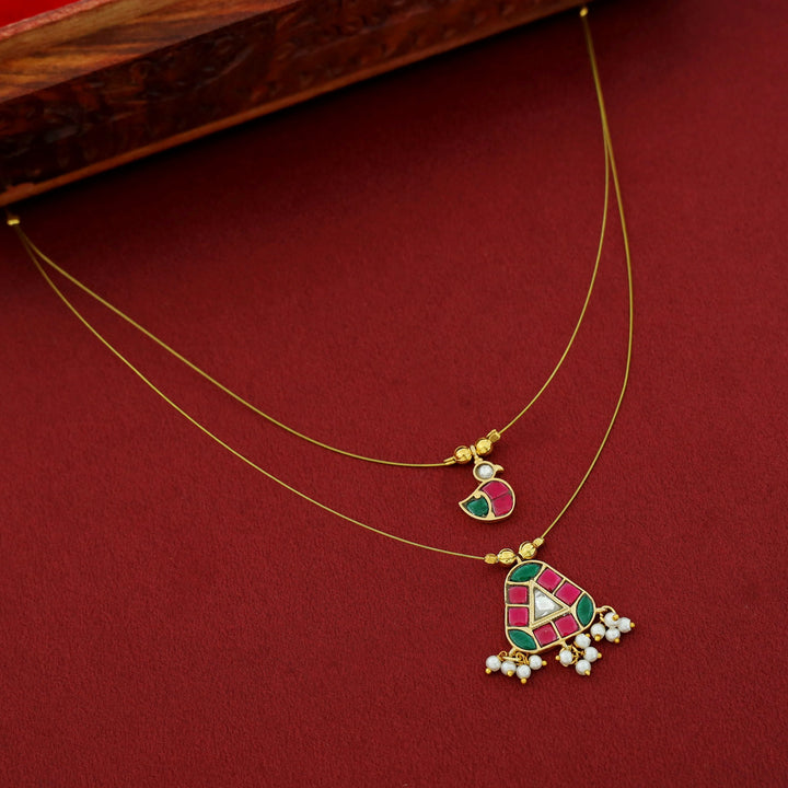 Himadri Swan Jadau Kundan String Neckpiece