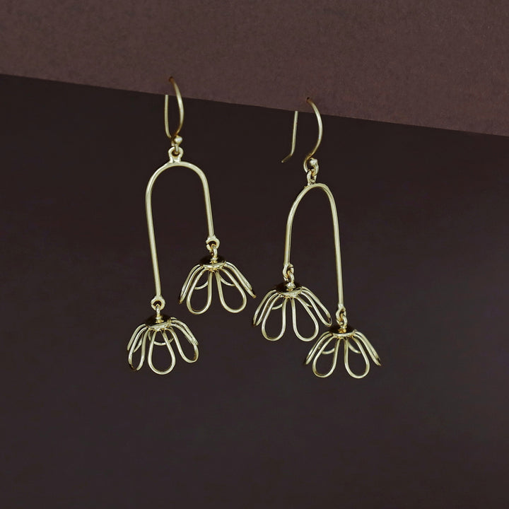 Golden Dual Flower Drop