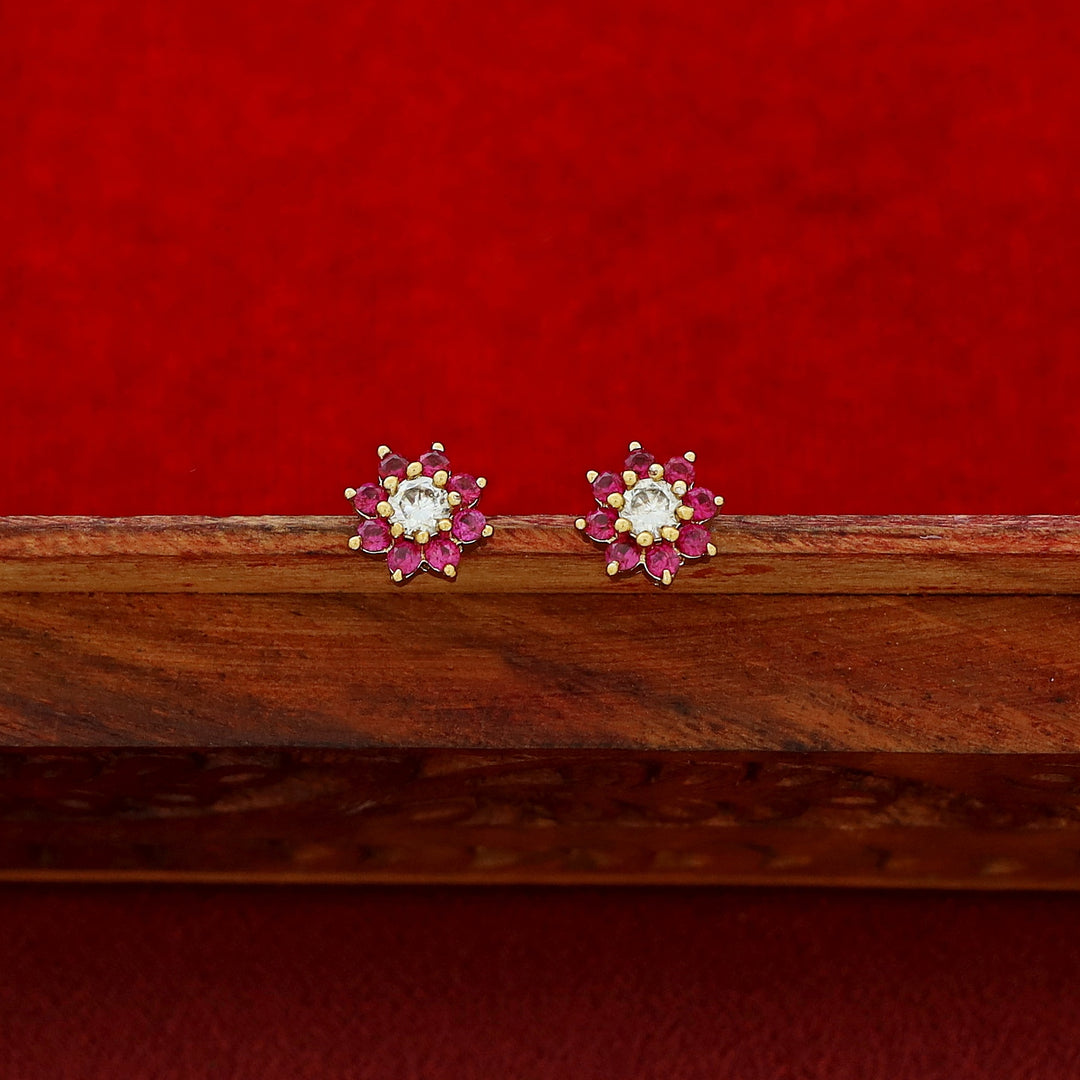 Aanya 3 Floral 2 Layer Mangalsutra Neckpiece With Stud