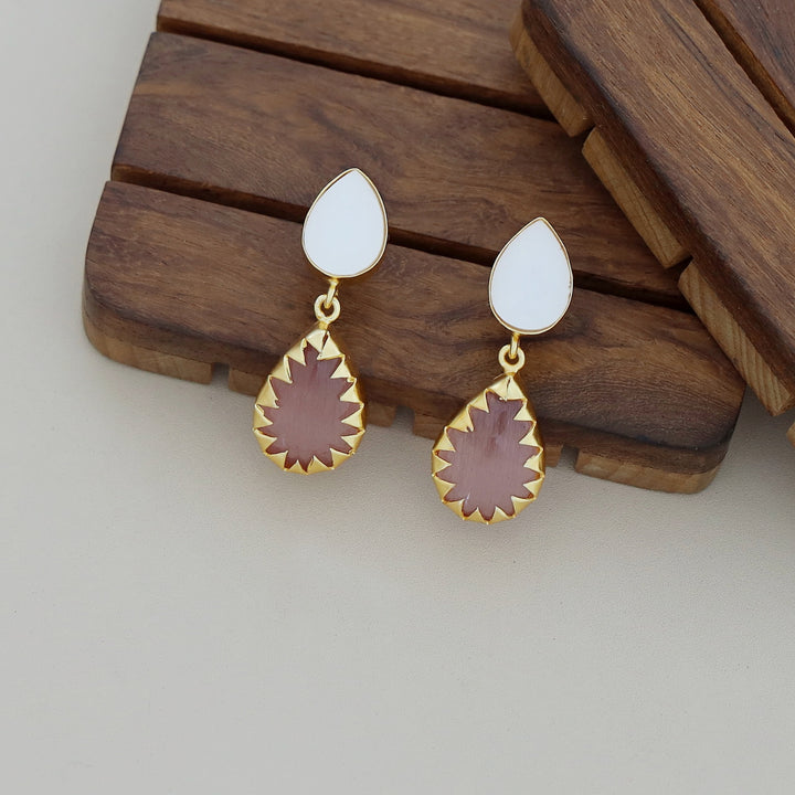 Dual Drop MOP Earring