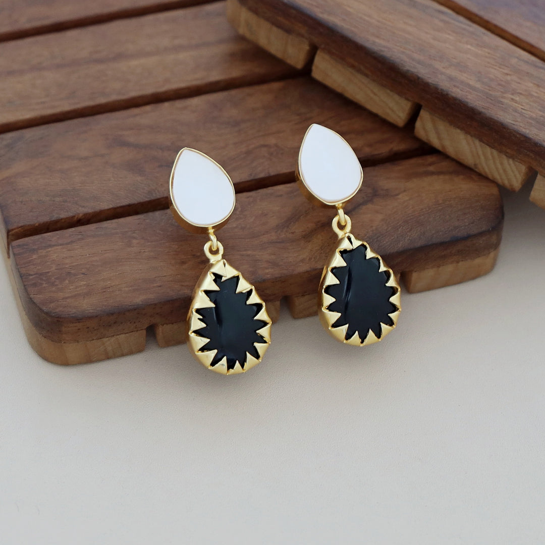 Dual Drop MOP Earring