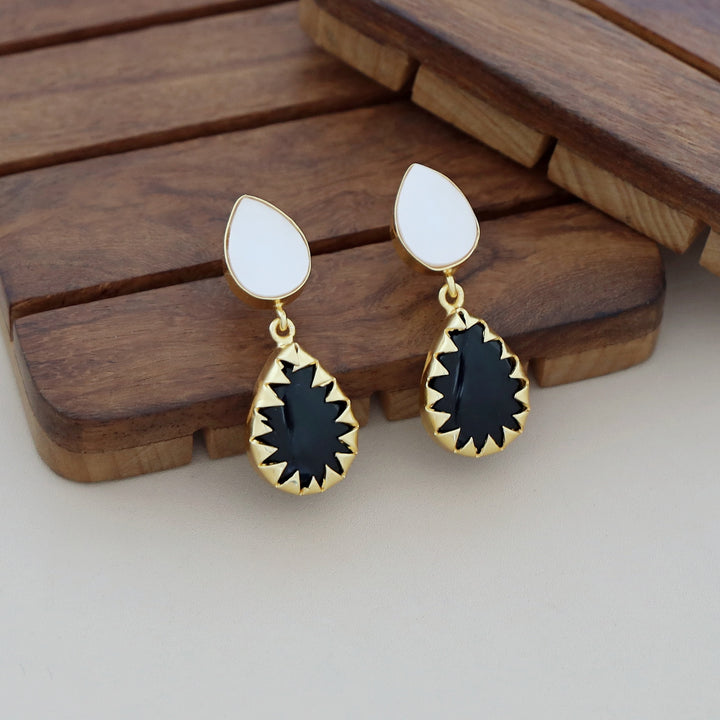 Dual Drop MOP Earring