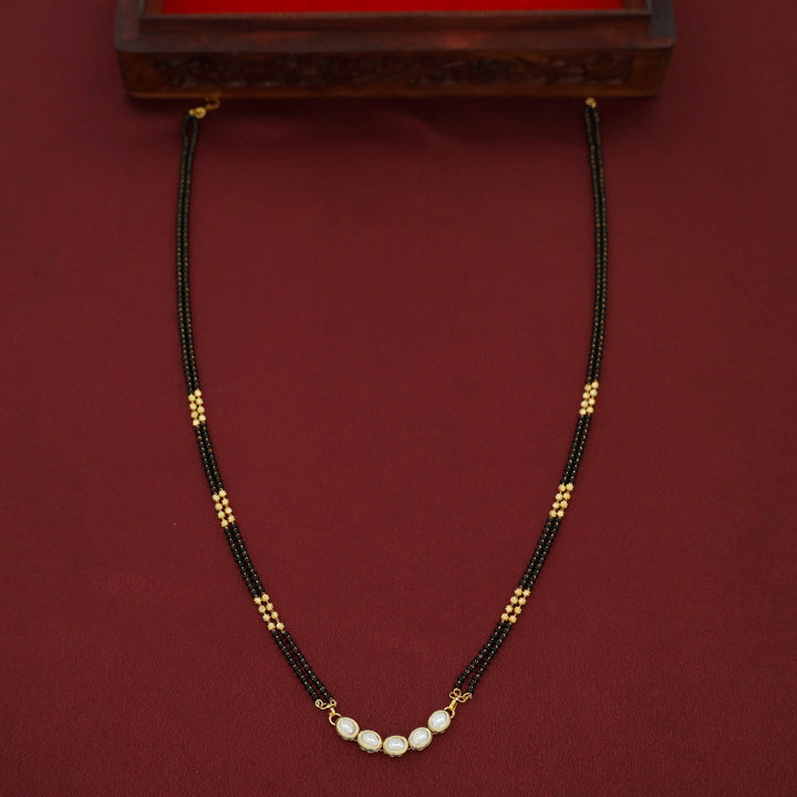 5 Stone Mangalsutra With Earring