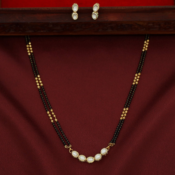 5 Stone Mangalsutra With Earring