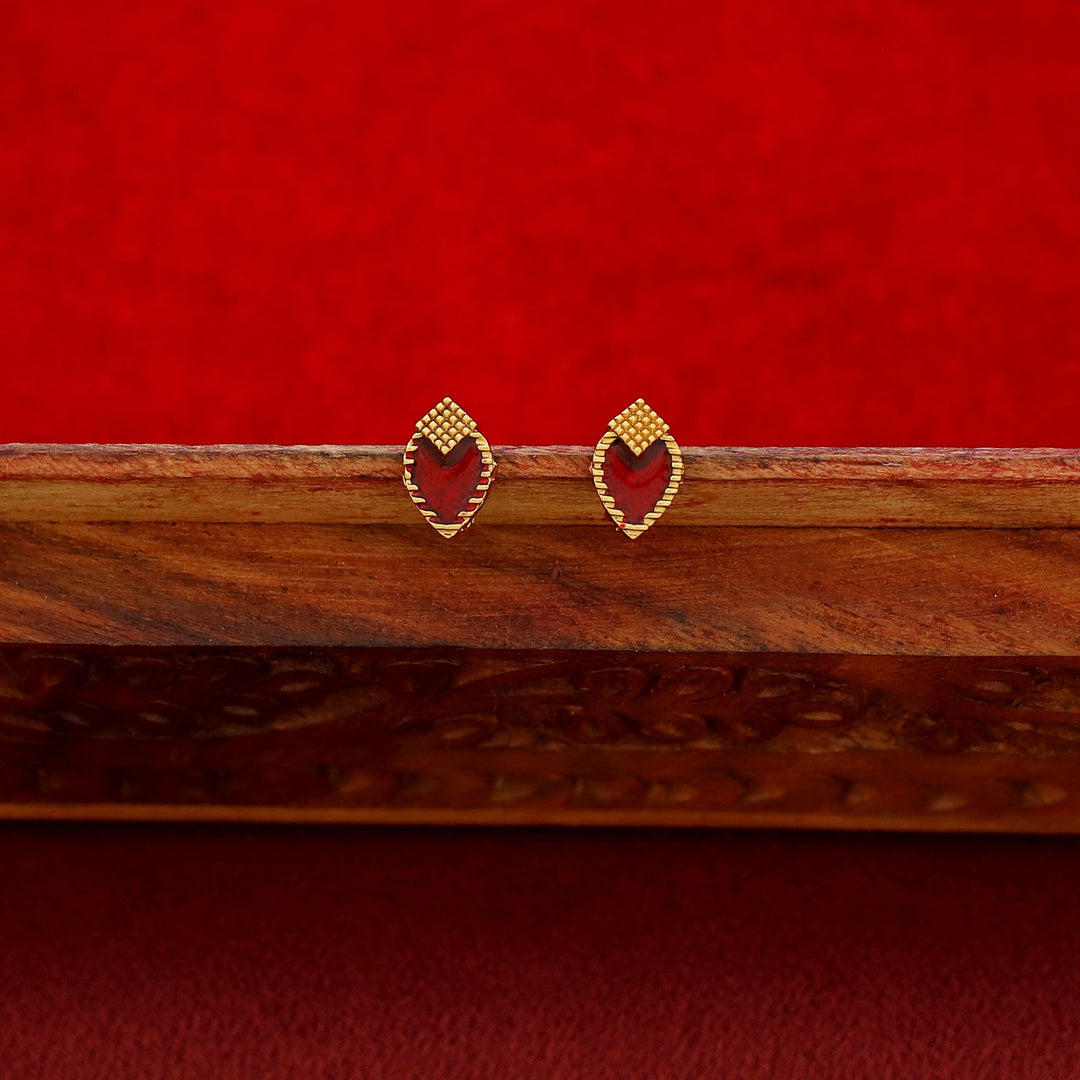 Ashwini 4 Layer Golden Ball Enamel Palakka Choker With Stud