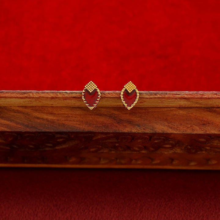 Ashwini 4 Layer Golden Ball Enamel Palakka Choker With Stud