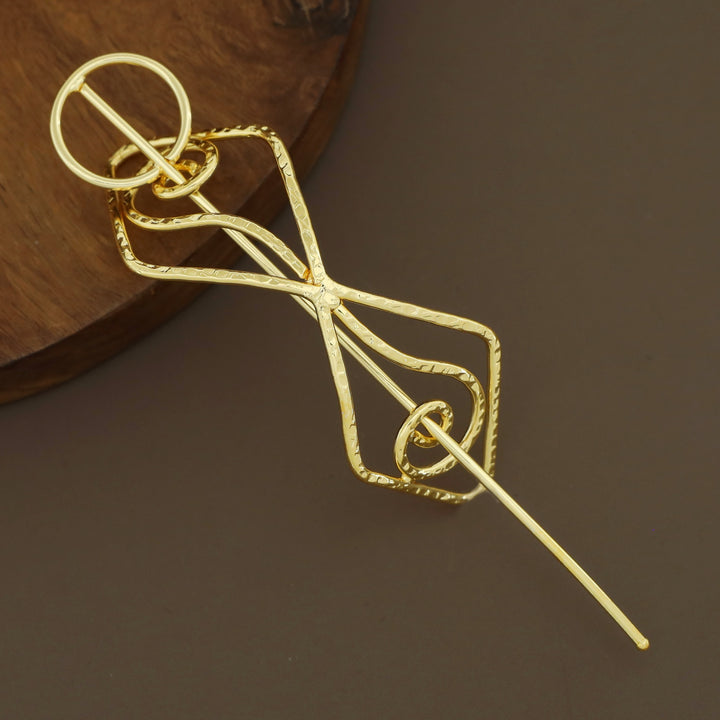 Janvika Hammered Bow Hair Pin
