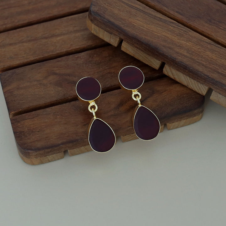 Circle And Drop Earring