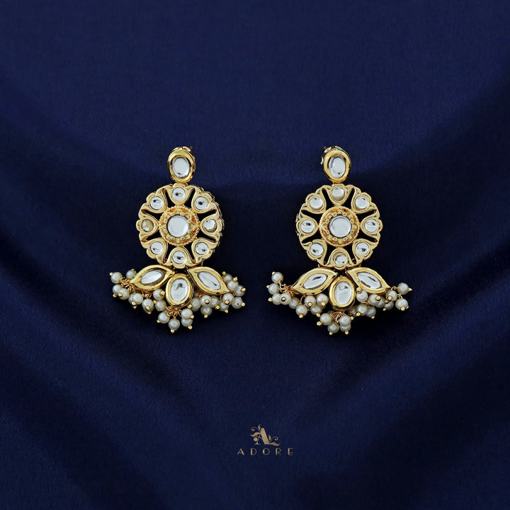 Premium Darpita Kundan Neckpiece With Earring + Tikka